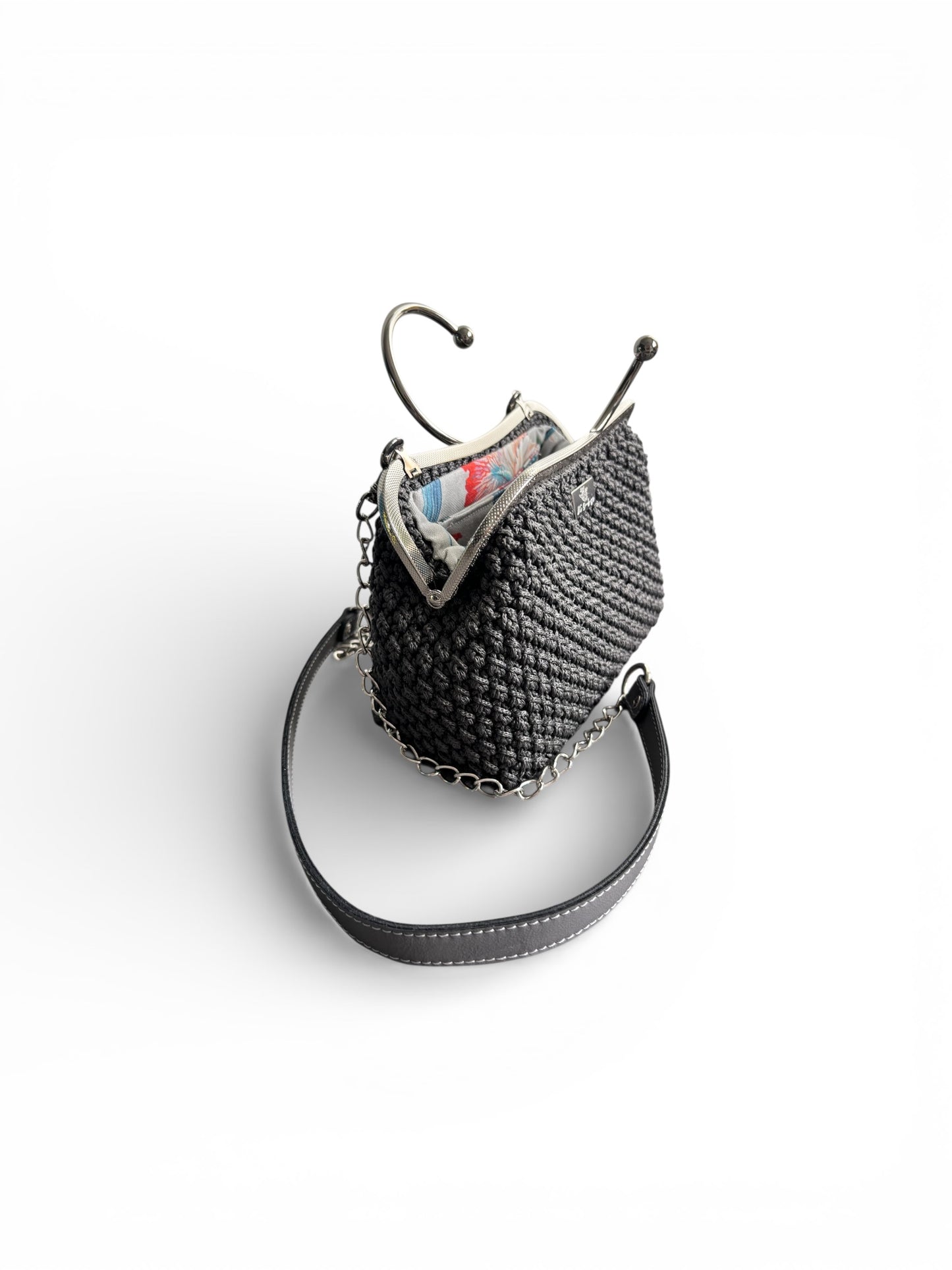 Clutch with Metal Handle