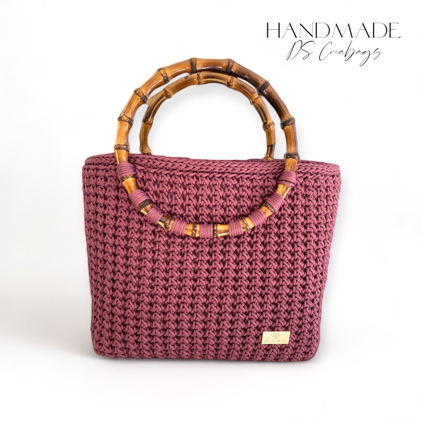 TOTE - with bamboo handles to enhance the natural feel