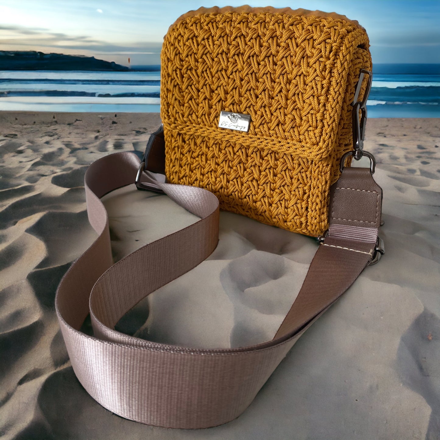 Gorgeous honey yellow mini cross body