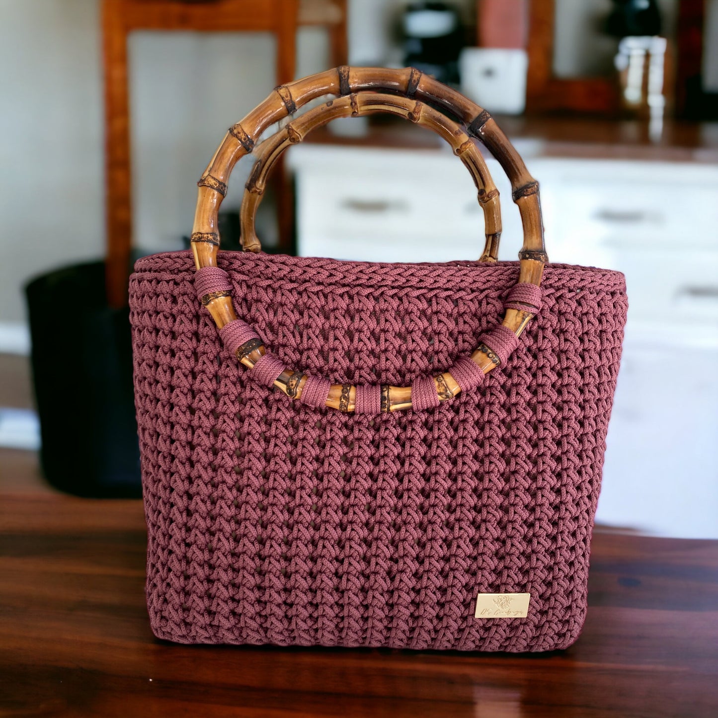 Deep Ruby super light TOTE handbag