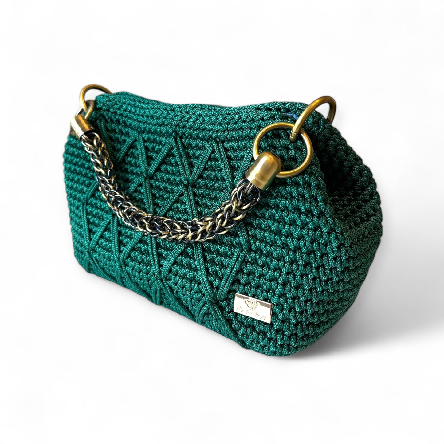 GLAMUROUS CLUTCH in Emerald Green