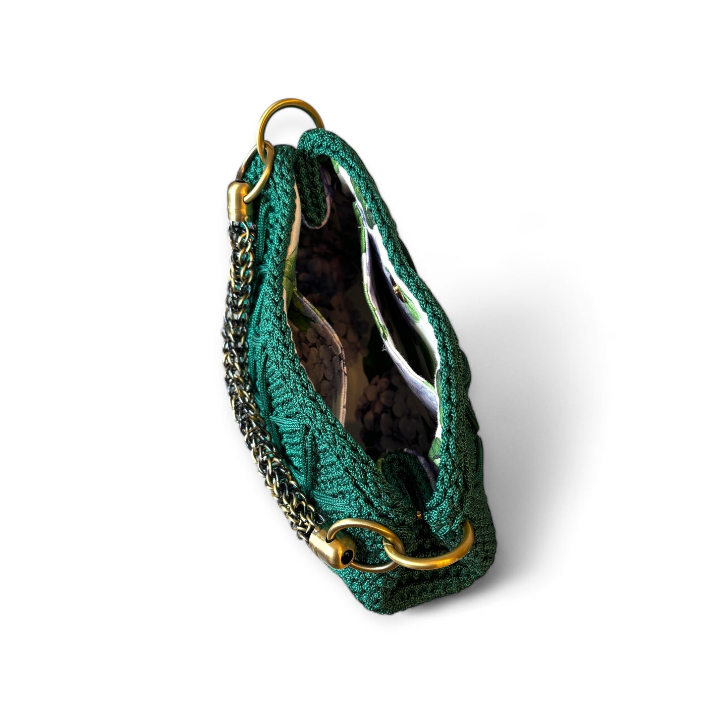 GLAMUROUS CLUTCH in Emerald Green