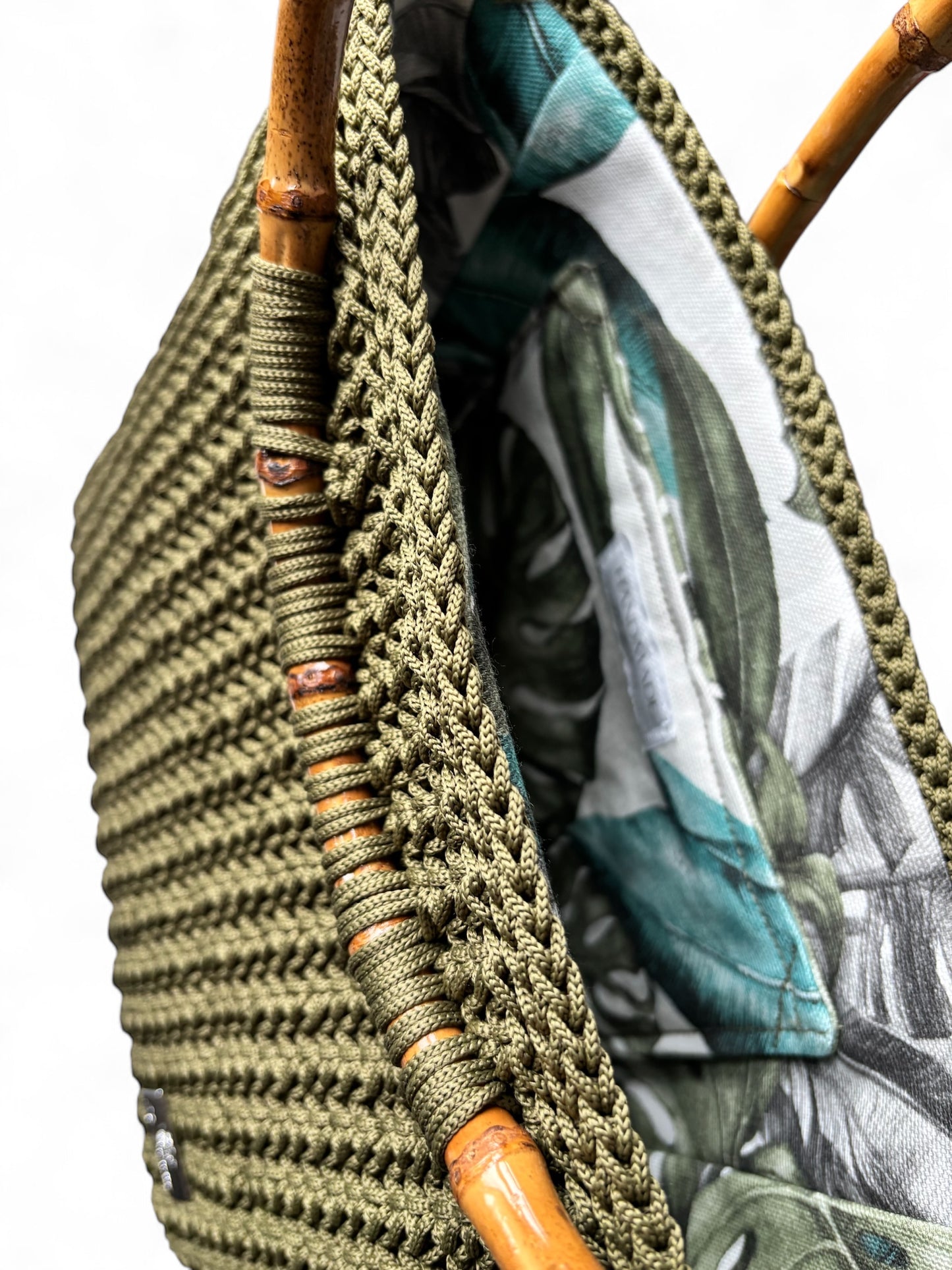 TOTE - with bamboo handles to enhance the natural feel
