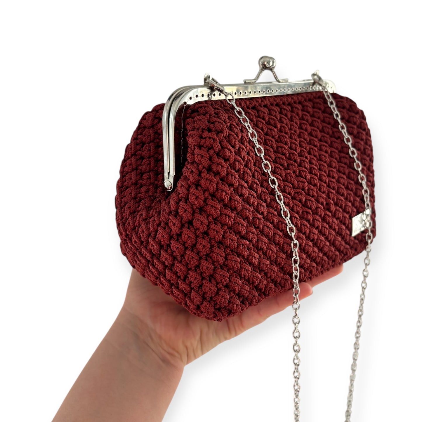 Clutch with metal frame