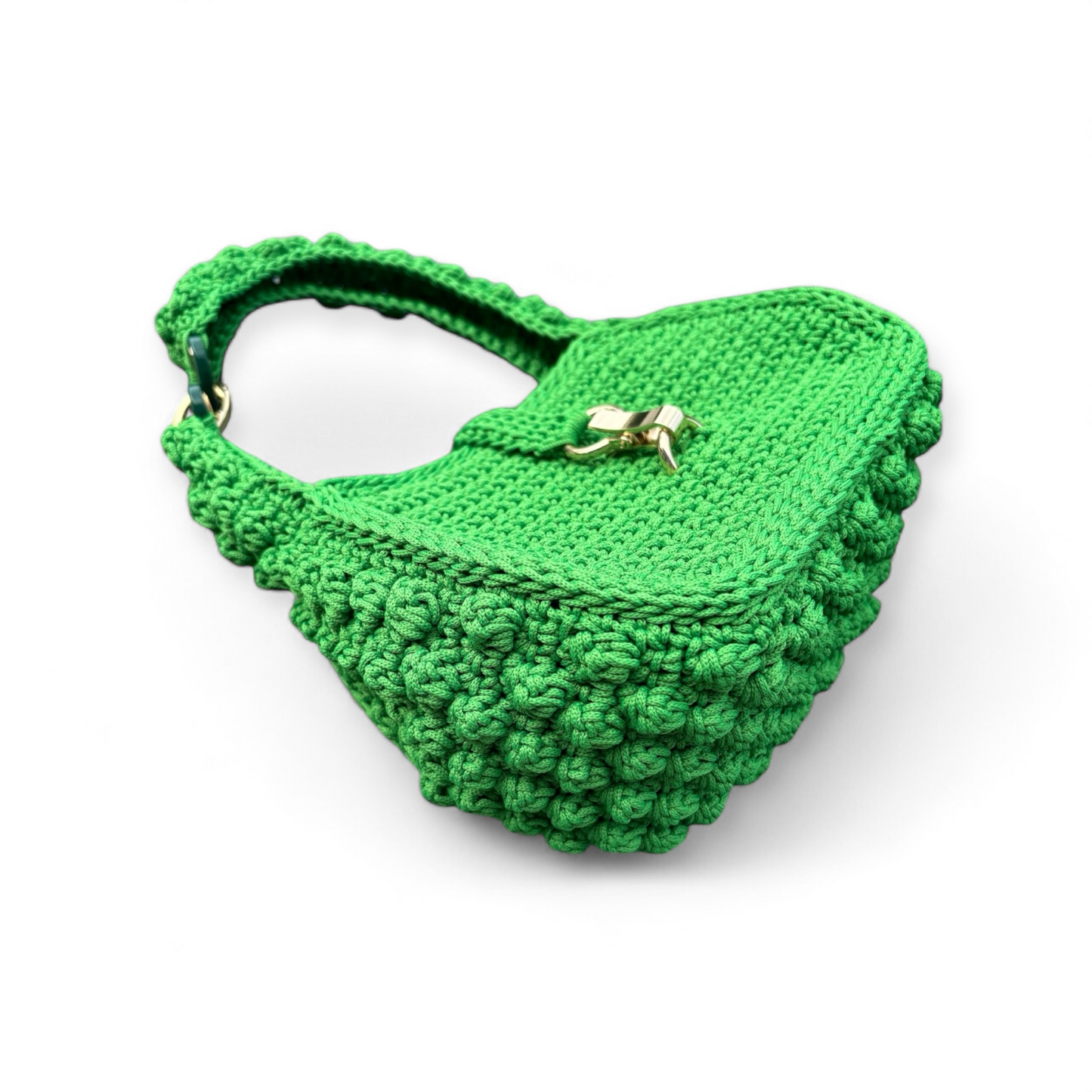 Charming baguette bag in Lime Green