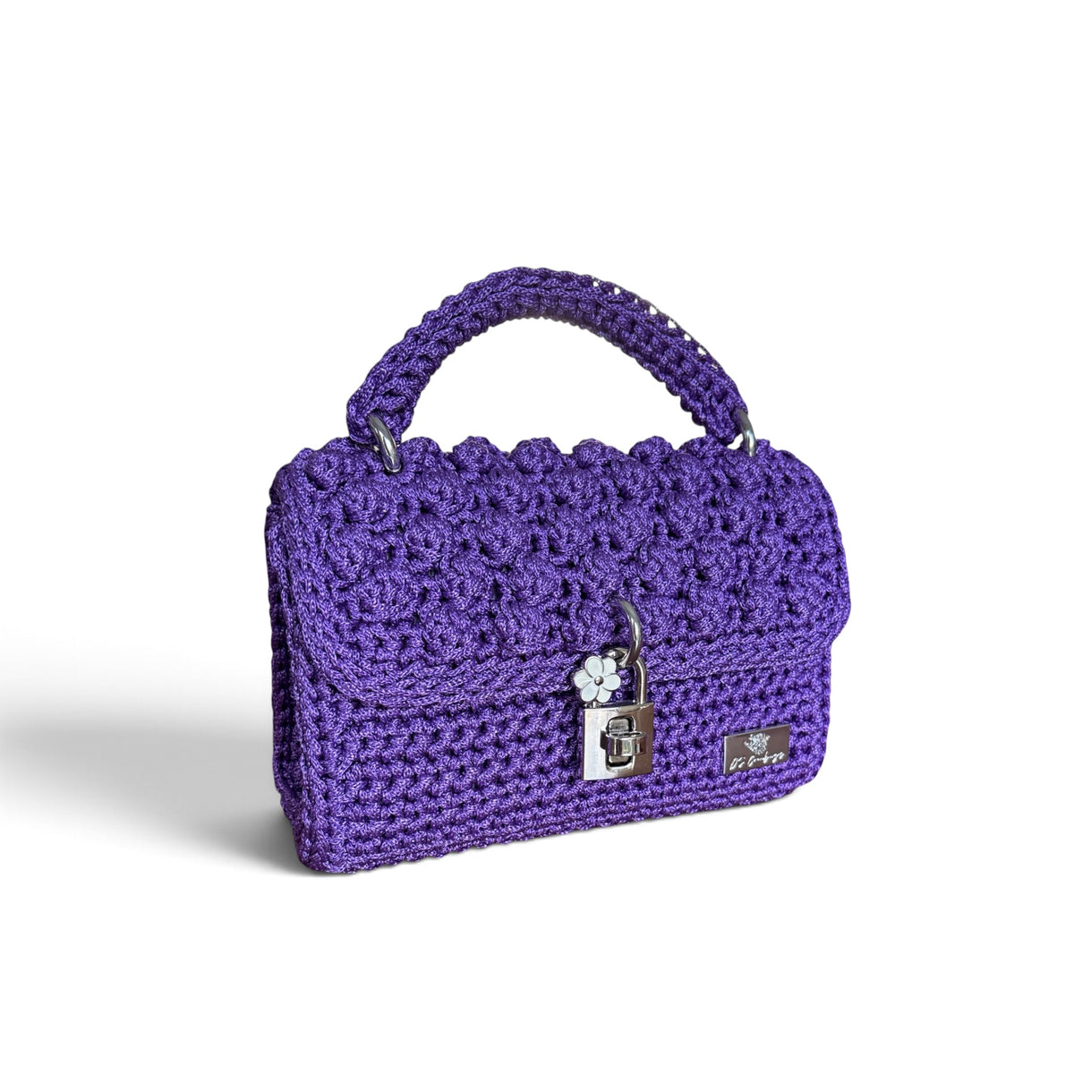 ASTERI Bubble – Handmade Crochet Crossbody Bag in Purple