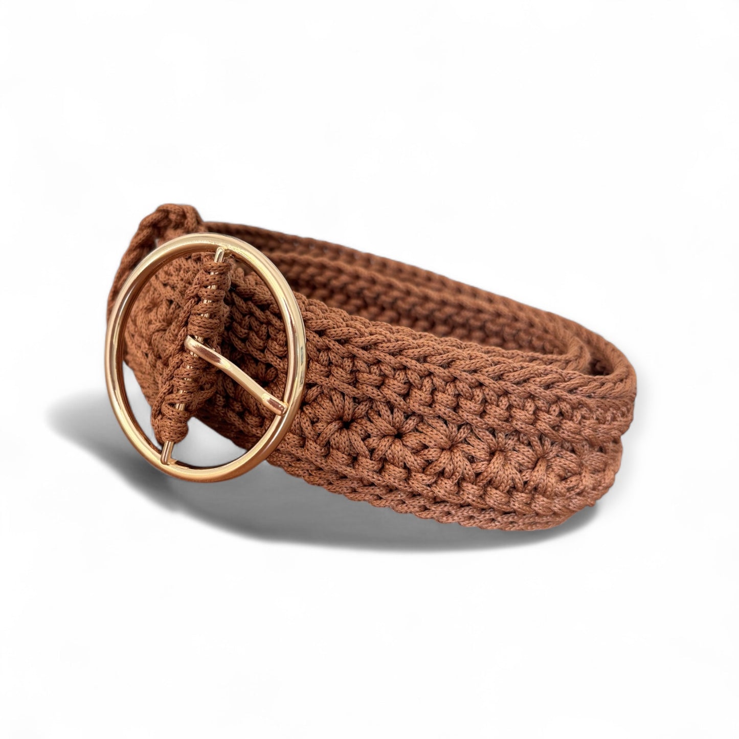 Belt in chocolate brown