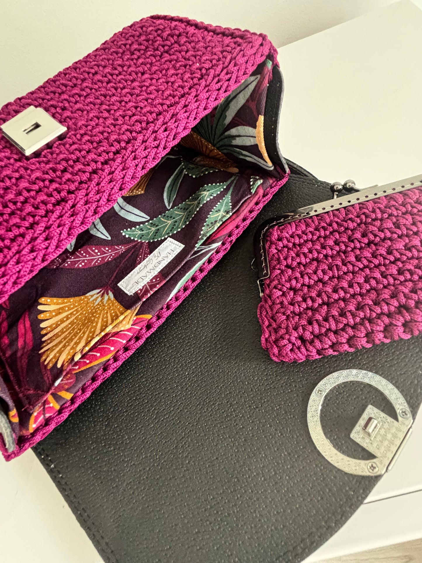 Moon Orchid Shoulder or Cross-body handbag