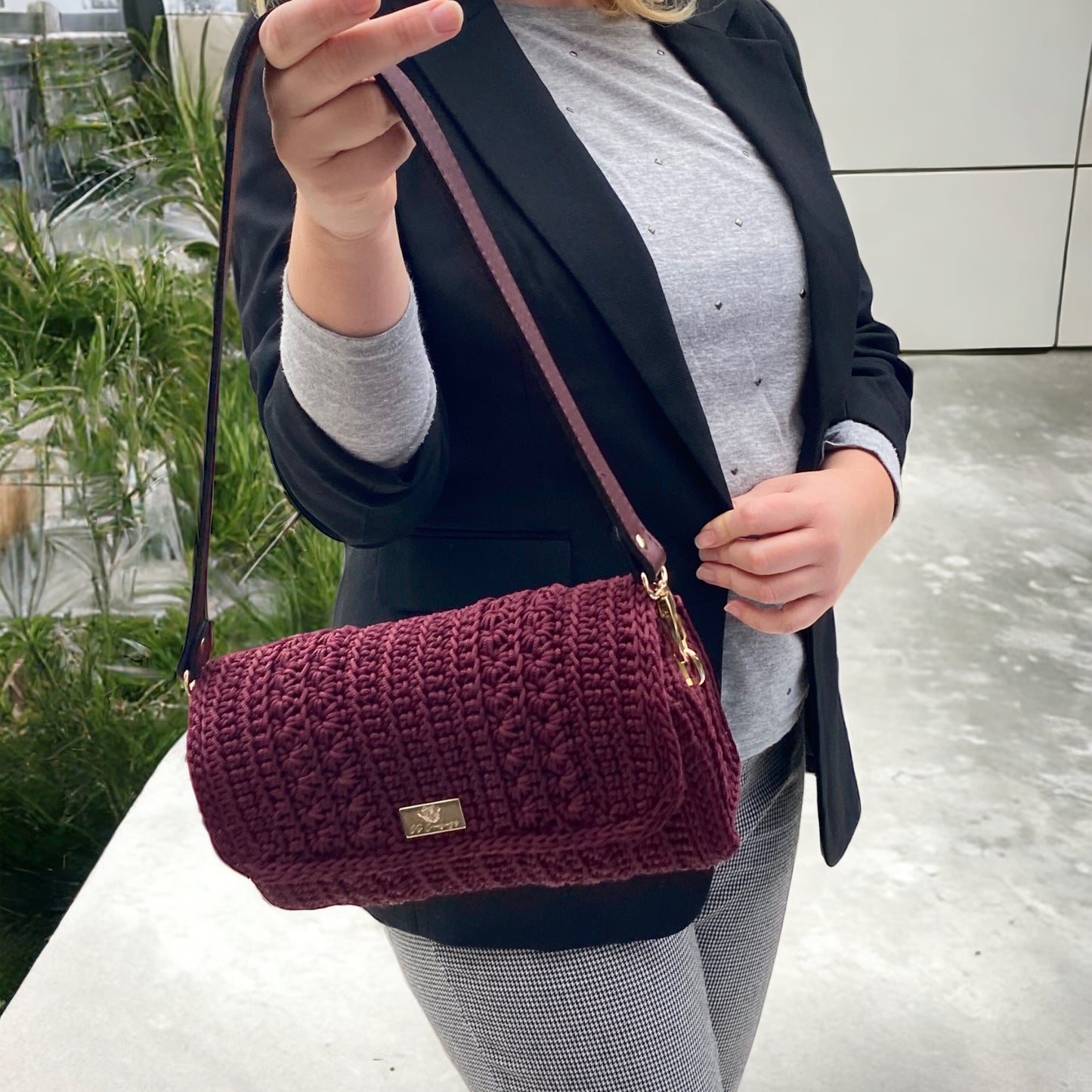 Claudia WS23 shoulder handbag with ECO leather strap