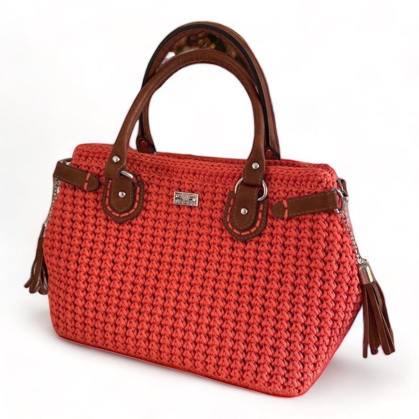 Top quality TOTE handbag with Eco leather components for fashionable ladies