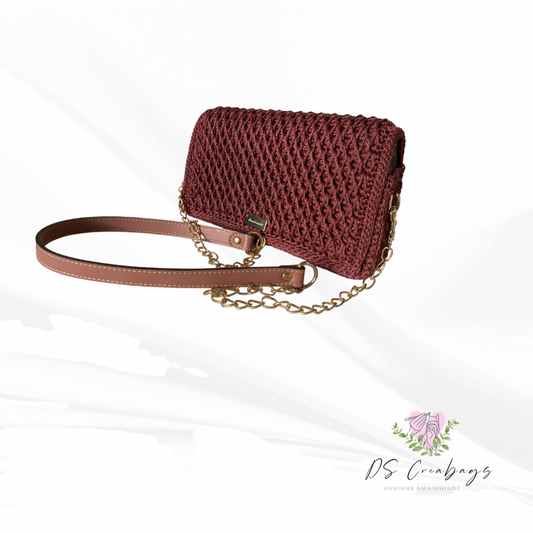 Athena - cinnamon brown handmade handbag